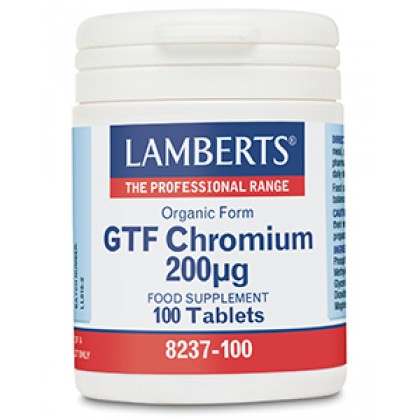 LAMBERTS GTF CHROMIUM 200MCG 100TABS